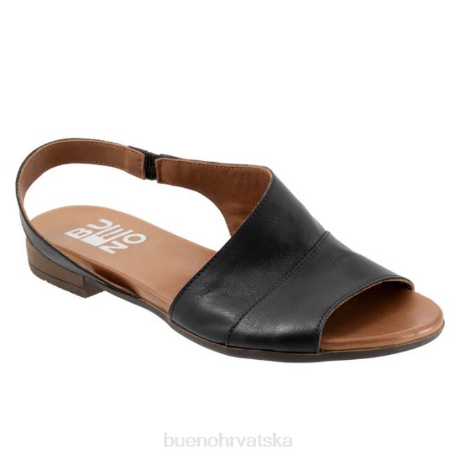 X886106 Bueno Footwear štavljenje žene crno stanovima
