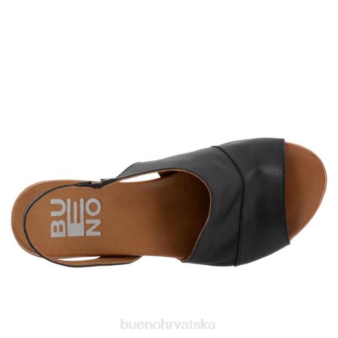 X886106 Bueno Footwear štavljenje žene crno stanovima