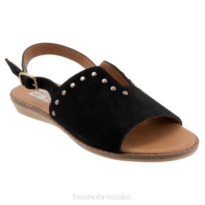 X886111 Bueno Footwear dakša žene crni antilop stanovima