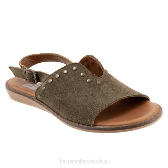 X886112 Bueno Footwear dakša žene tamni kaki antilop stanovima