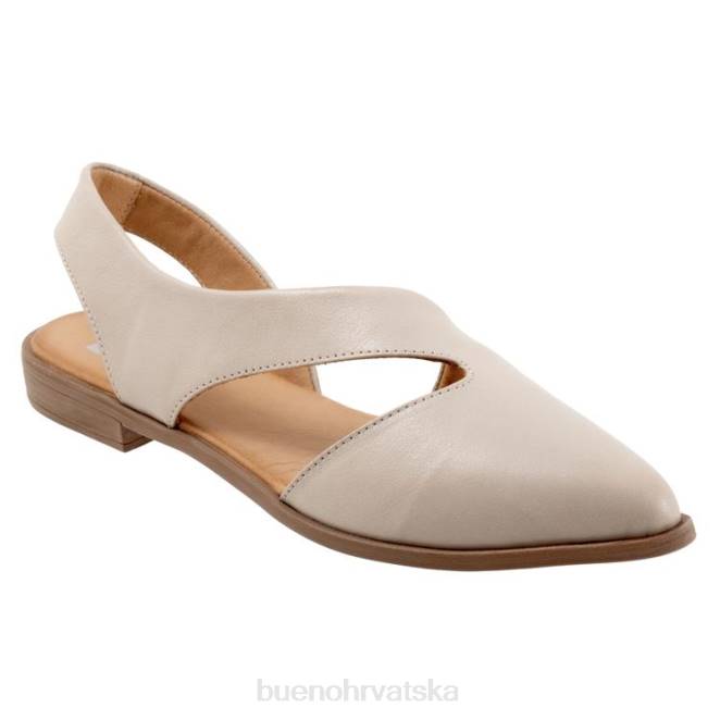 X886141 Bueno Footwear bianca žene Svijetlo siva stanovima