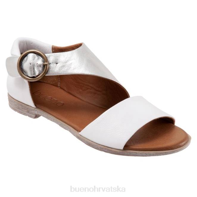 X886258 Bueno Footwear yvonne žene bijelo srebro stanovima