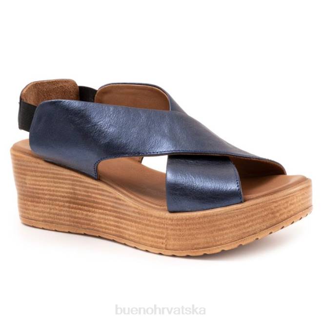 X886289 Bueno Footwear naomi žene mornarsko metalik pete