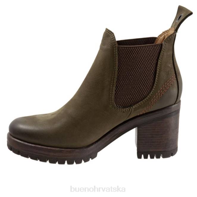 X88650 Bueno Footwear let žene vojnički zeleni nubuk čizme