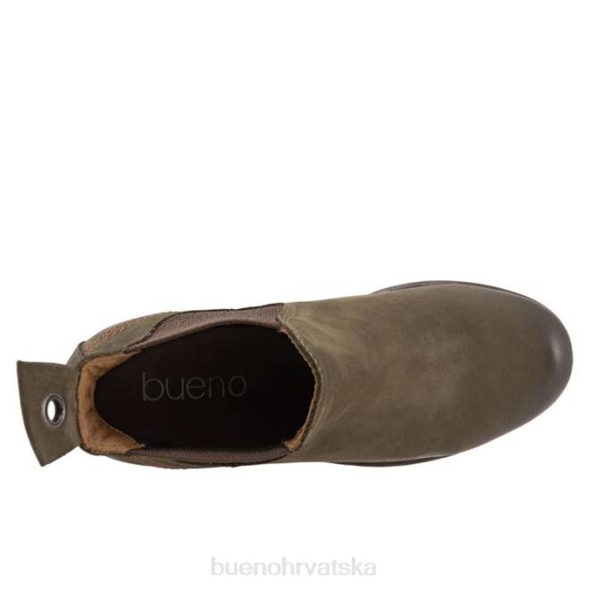 X88650 Bueno Footwear let žene vojnički zeleni nubuk čizme