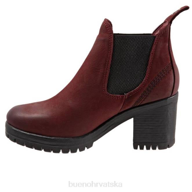 X88652 Bueno Footwear let žene tamnocrveni nubuk čizme