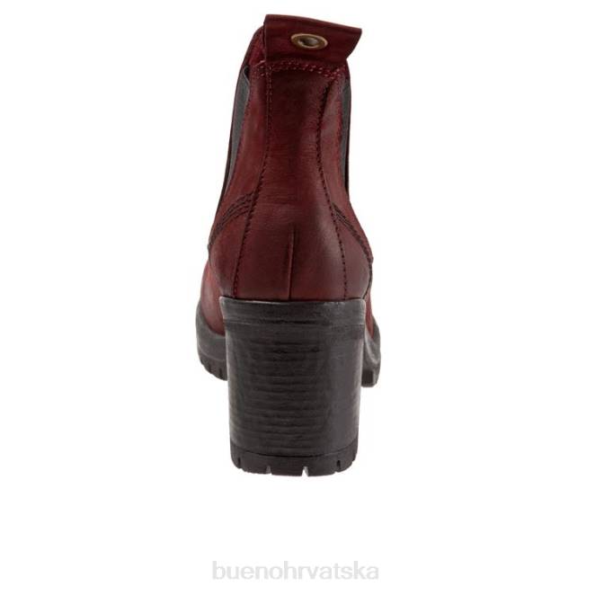 X88652 Bueno Footwear let žene tamnocrveni nubuk čizme