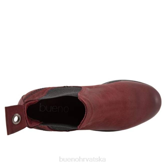 X88652 Bueno Footwear let žene tamnocrveni nubuk čizme