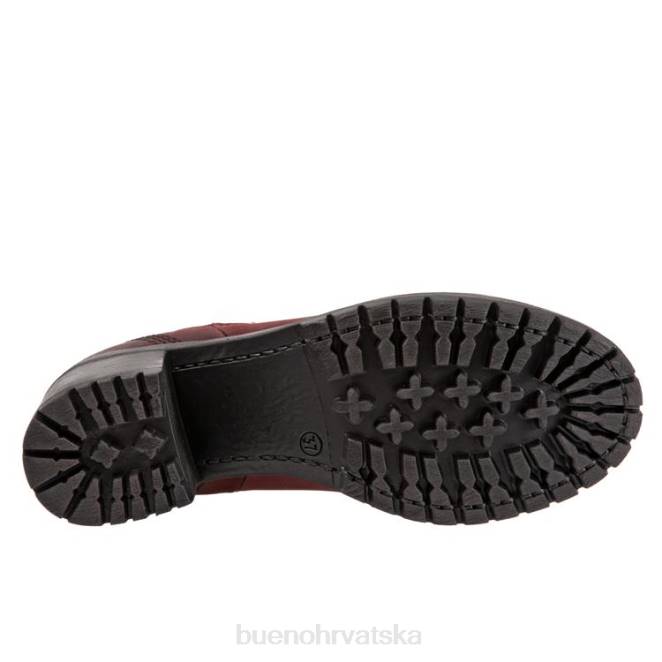 X88652 Bueno Footwear let žene tamnocrveni nubuk čizme