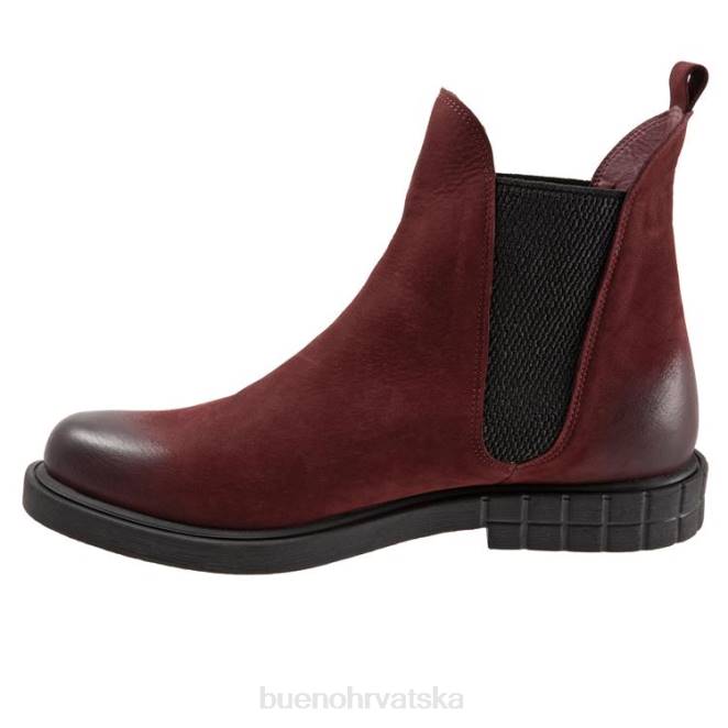 X88658 Bueno Footwear hrast žene tamnocrveni nubuk čizme