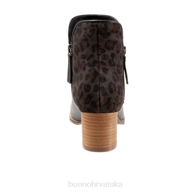 X8866 Bueno Footwear jenna žene crni leopard čizme