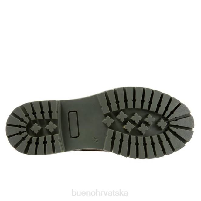 X88664 Bueno Footwear stela žene vojnički zeleni nubuk čizme