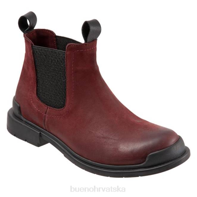X88673 Bueno Footwear lako žene tamnocrveni nubuk čizme