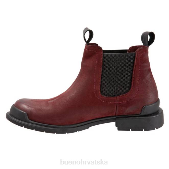 X88673 Bueno Footwear lako žene tamnocrveni nubuk čizme
