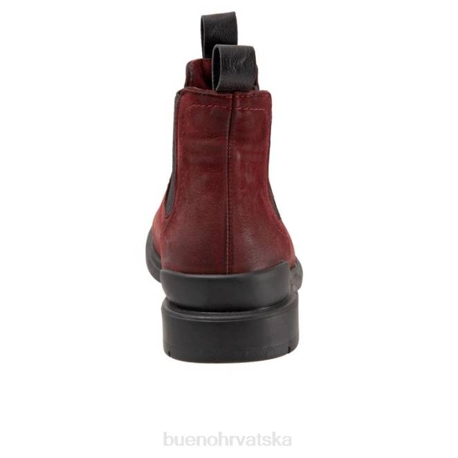 X88673 Bueno Footwear lako žene tamnocrveni nubuk čizme