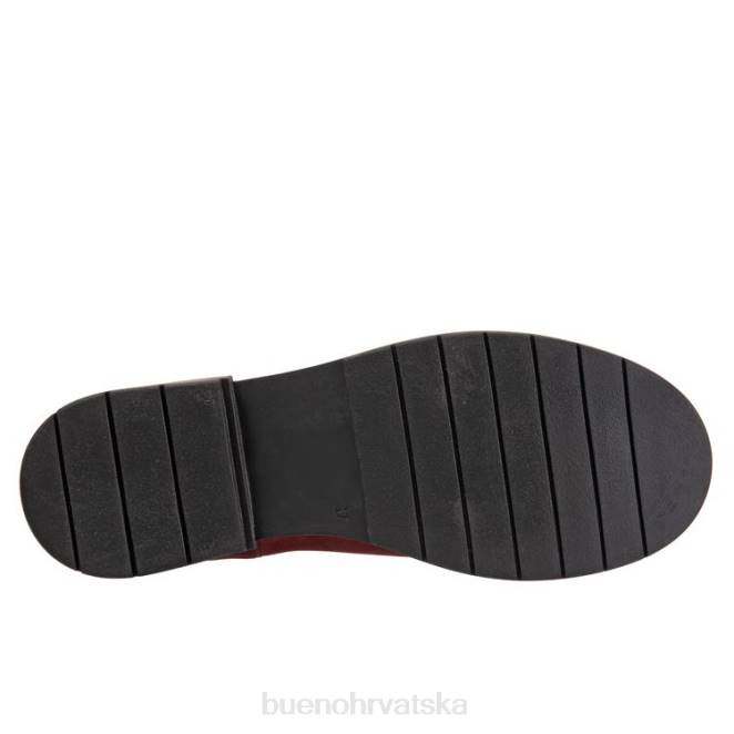 X88673 Bueno Footwear lako žene tamnocrveni nubuk čizme