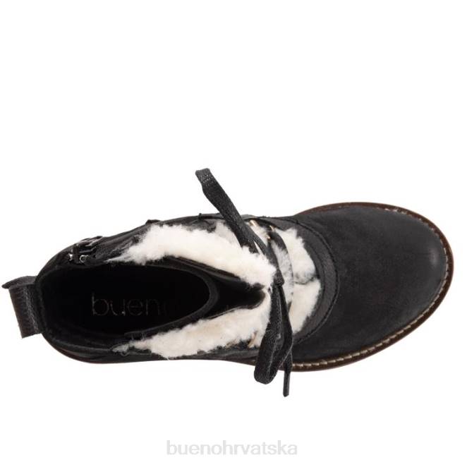X88678 Bueno Footwear medvjedić žene crni nubuk čizme