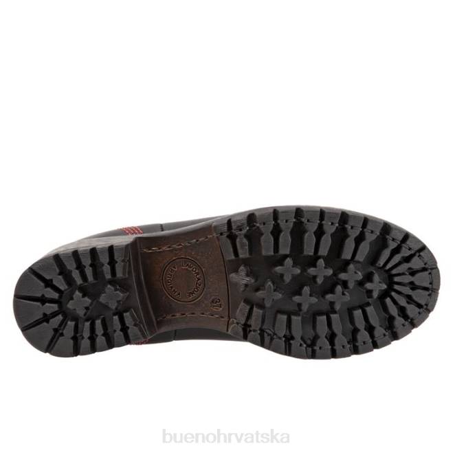 X88683 Bueno Footwear Florida žene crno crveno pletivo čizme