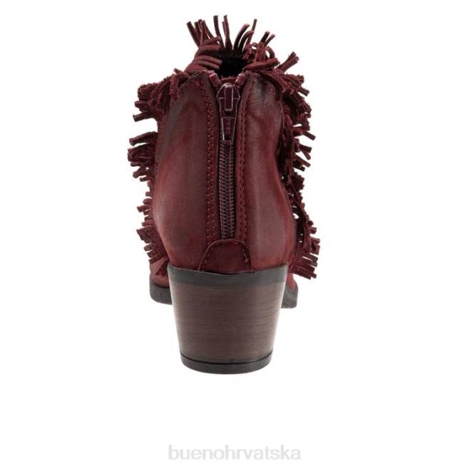 X88686 Bueno Footwear cathy žene tamnocrveni nubuk čizme