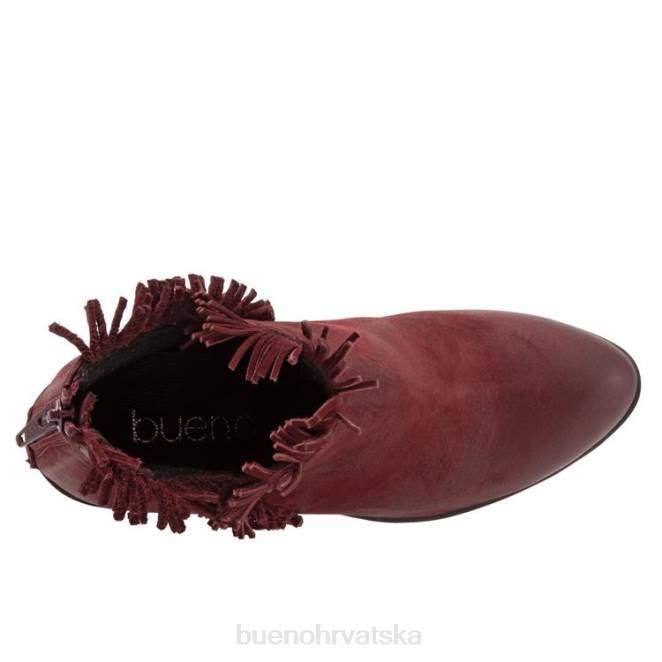X88686 Bueno Footwear cathy žene tamnocrveni nubuk čizme