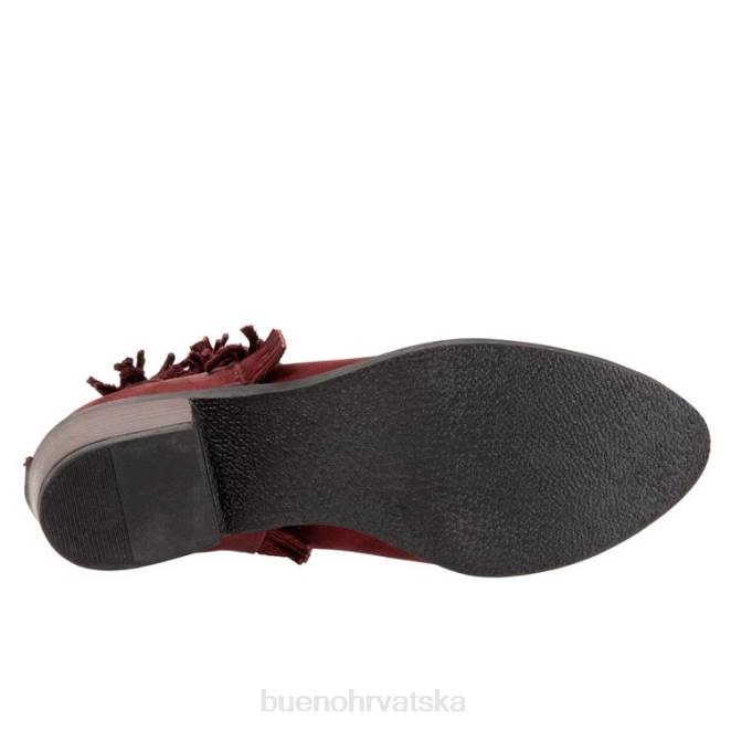 X88686 Bueno Footwear cathy žene tamnocrveni nubuk čizme