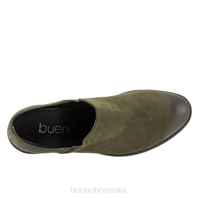 X88690 Bueno Footwear dylan žene vojnički zeleni nubuk čizme
