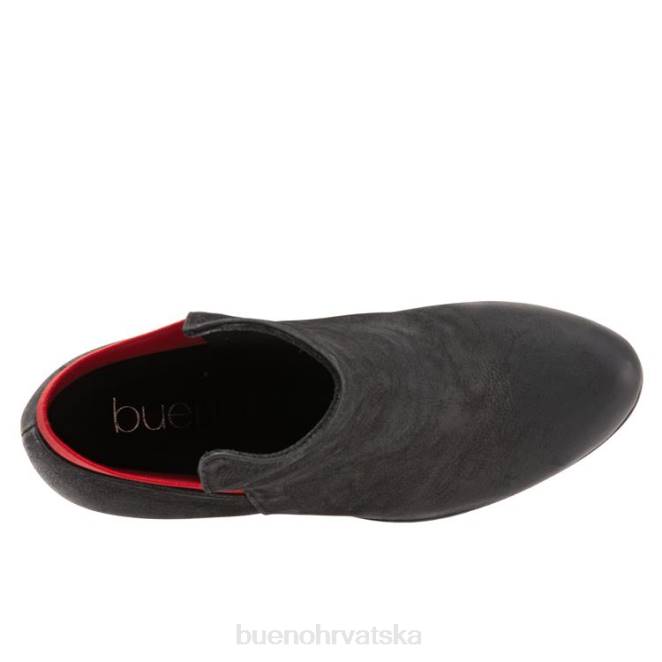 X88691 Bueno Footwear vata žene crni nubuk crveni čizme