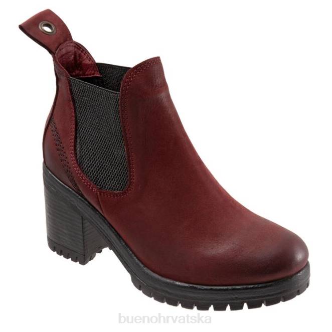 X88652 Bueno Footwear let žene tamnocrveni nubuk čizme