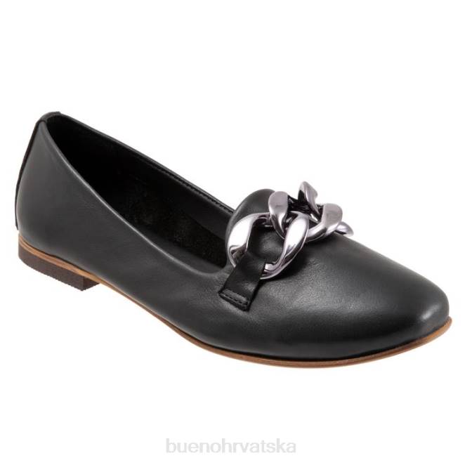 X886129 Bueno Footwear zapanjen žene crno stanovima