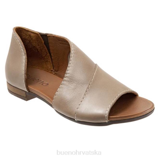 X886244 Bueno Footwear kožar žene Svijetlo siva stanovima